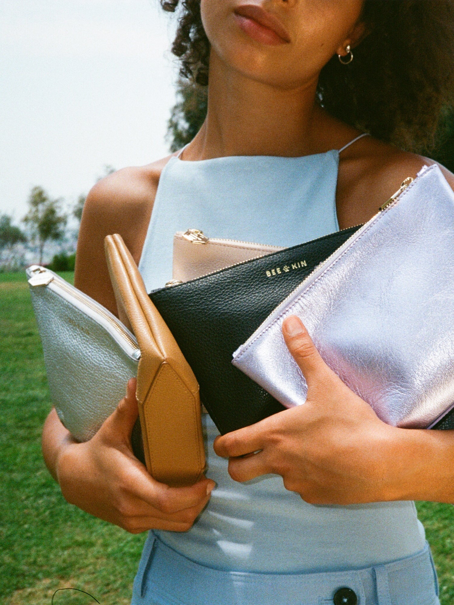 Silver Pouch Purse