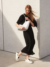 silver carryall tote bag