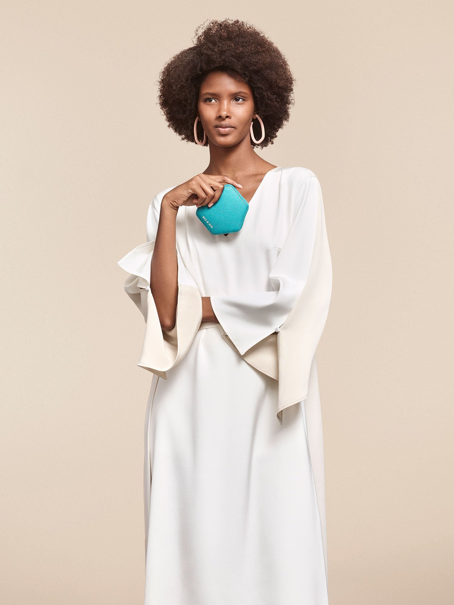 Blue Leather Coin Purse