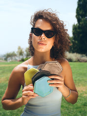 Blue Leather Coin Purse