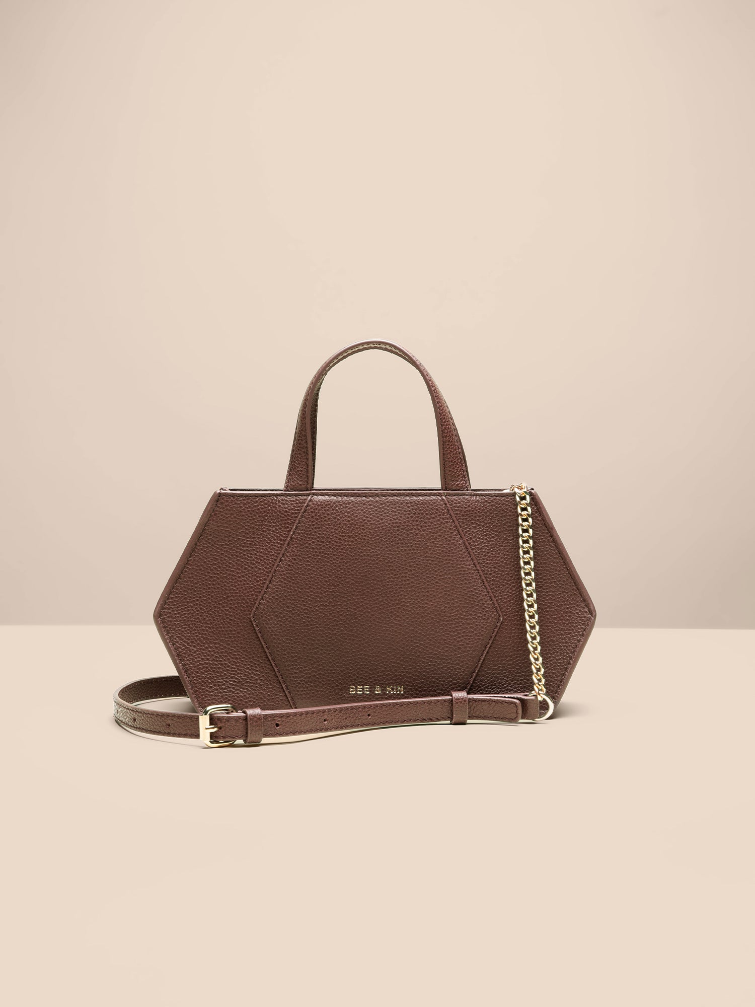 The East West Hexagon Bag in Espresso | BEE & KIN – BEE AND KIN