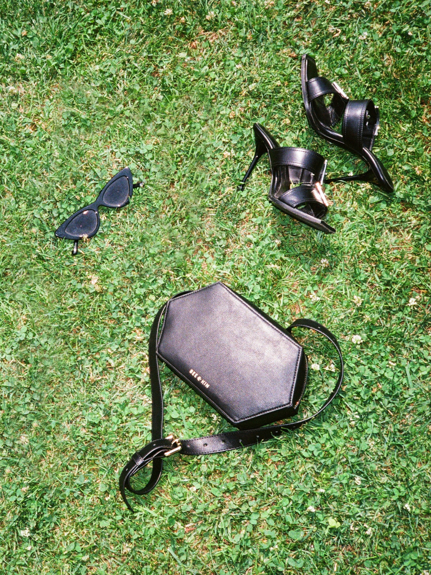 Black Vegan Belt Bag