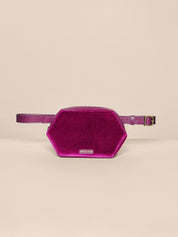 Purple Velvet Belt Bag