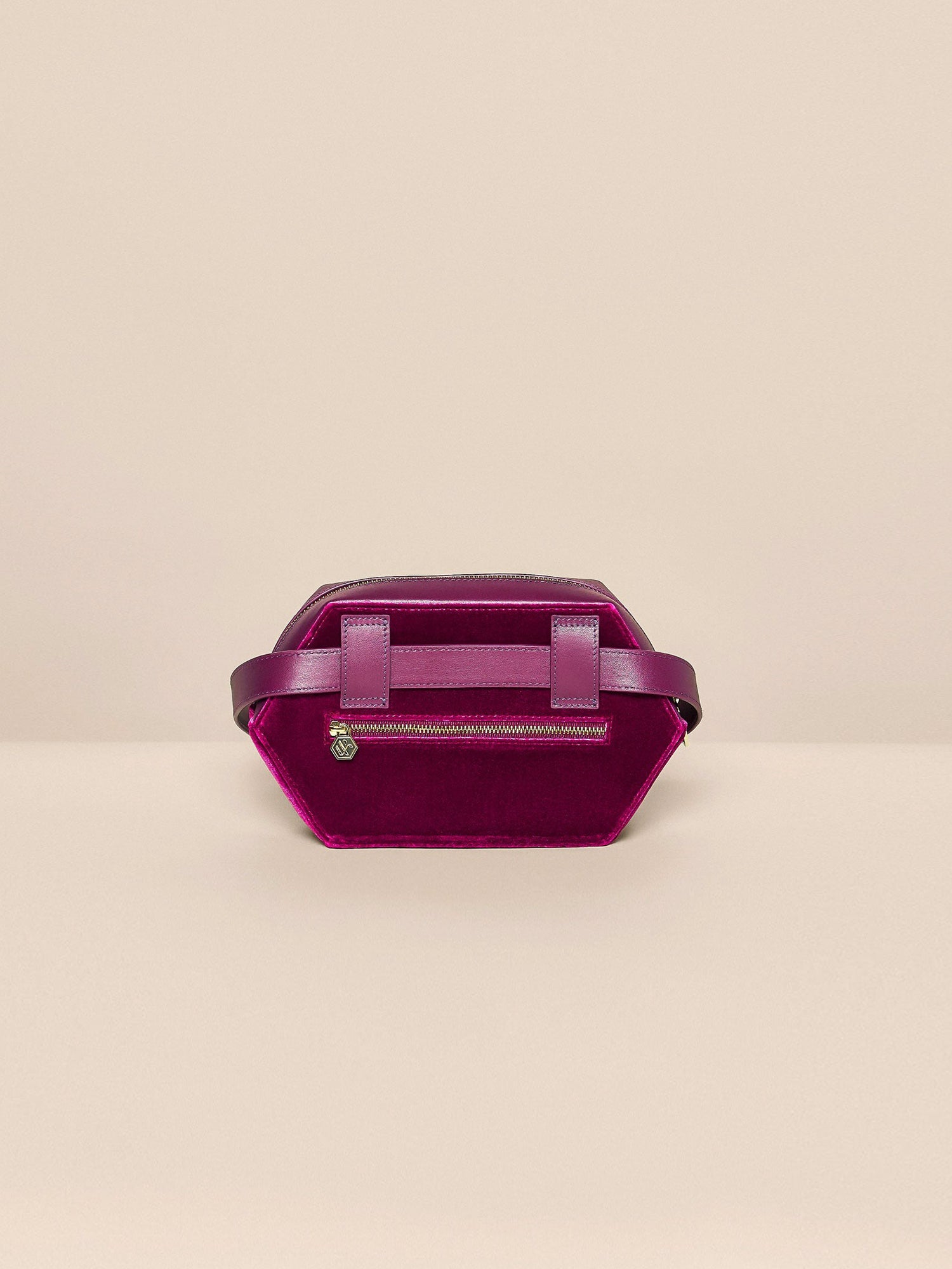 Purple Velvet Belt Bag