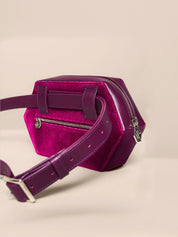 Purple Velvet Belt Bag