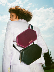 Purple Velvet Belt Bag