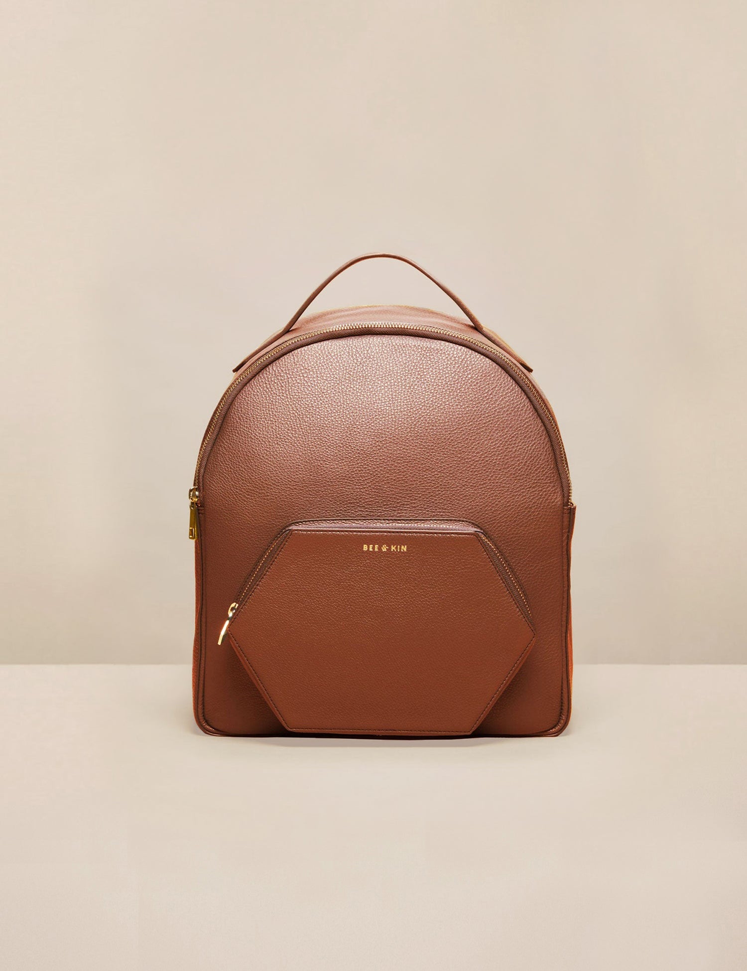 Midi Nomad Backpack In Coffee | Brown Leather Laptop Backpack