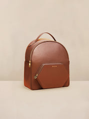 Midi Nomad Backpack In Coffee | Brown Leather Laptop Backpack