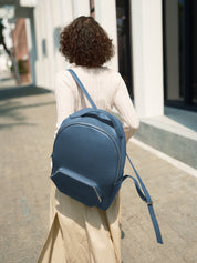 Luxury Leather Backpack | Nomad Backpack In Ink