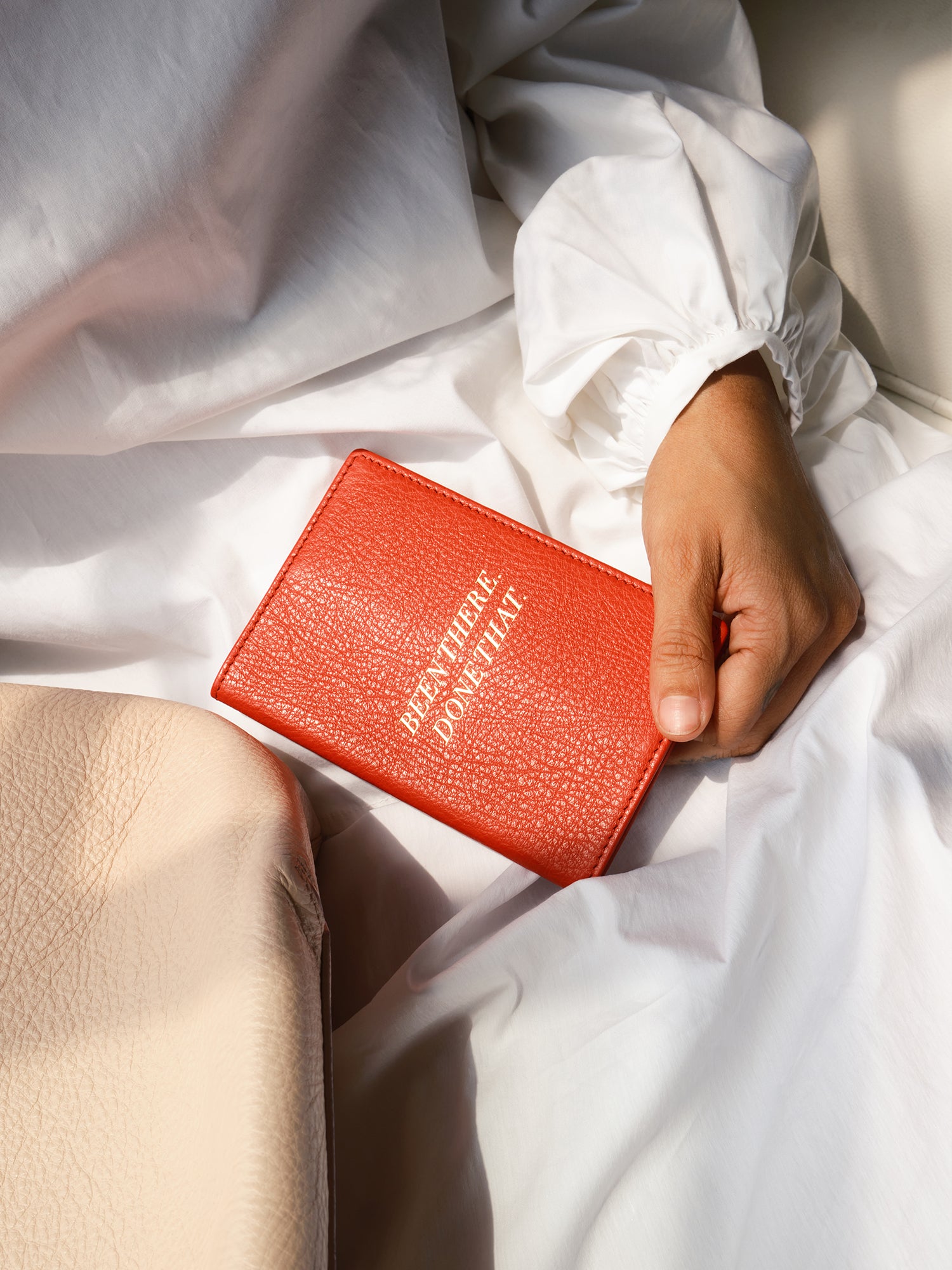 Red Leather Passport Holder