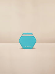 Sky Blue Leather Card Case