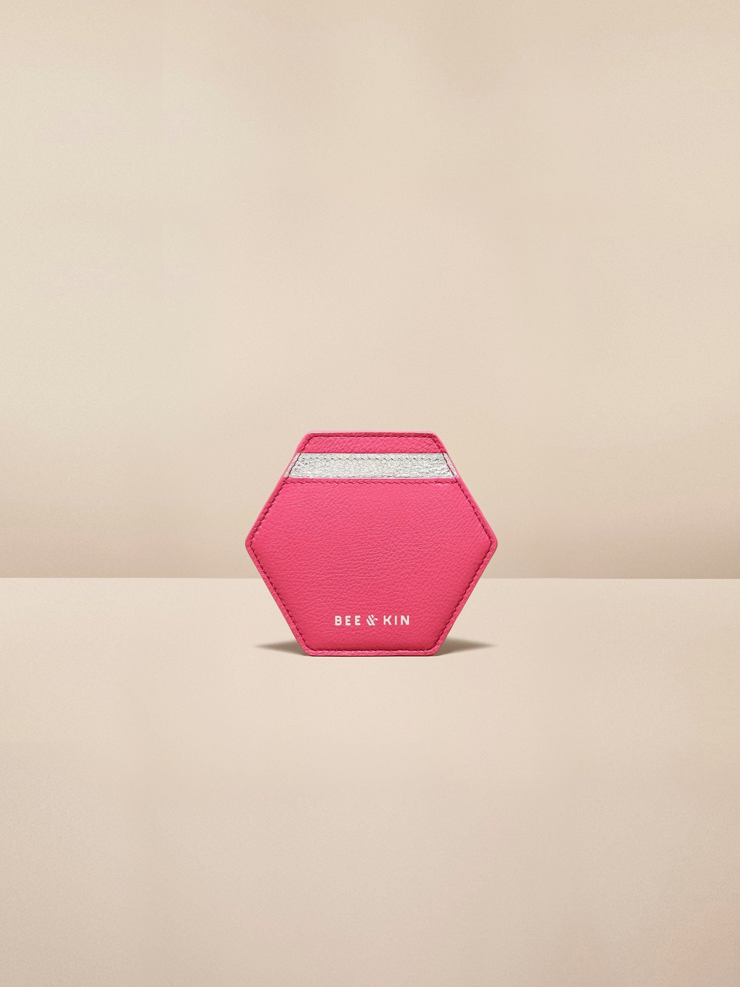 Pink Leather Card Case
