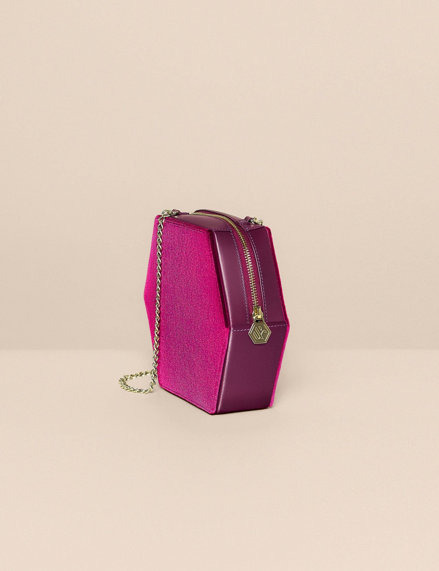hexagon crossbody bag