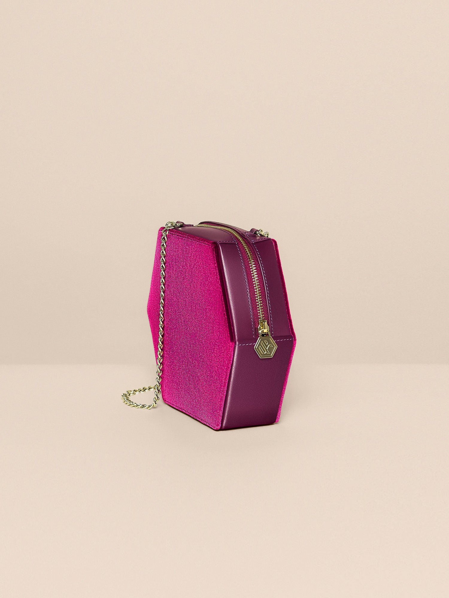 hexagon crossbody bag