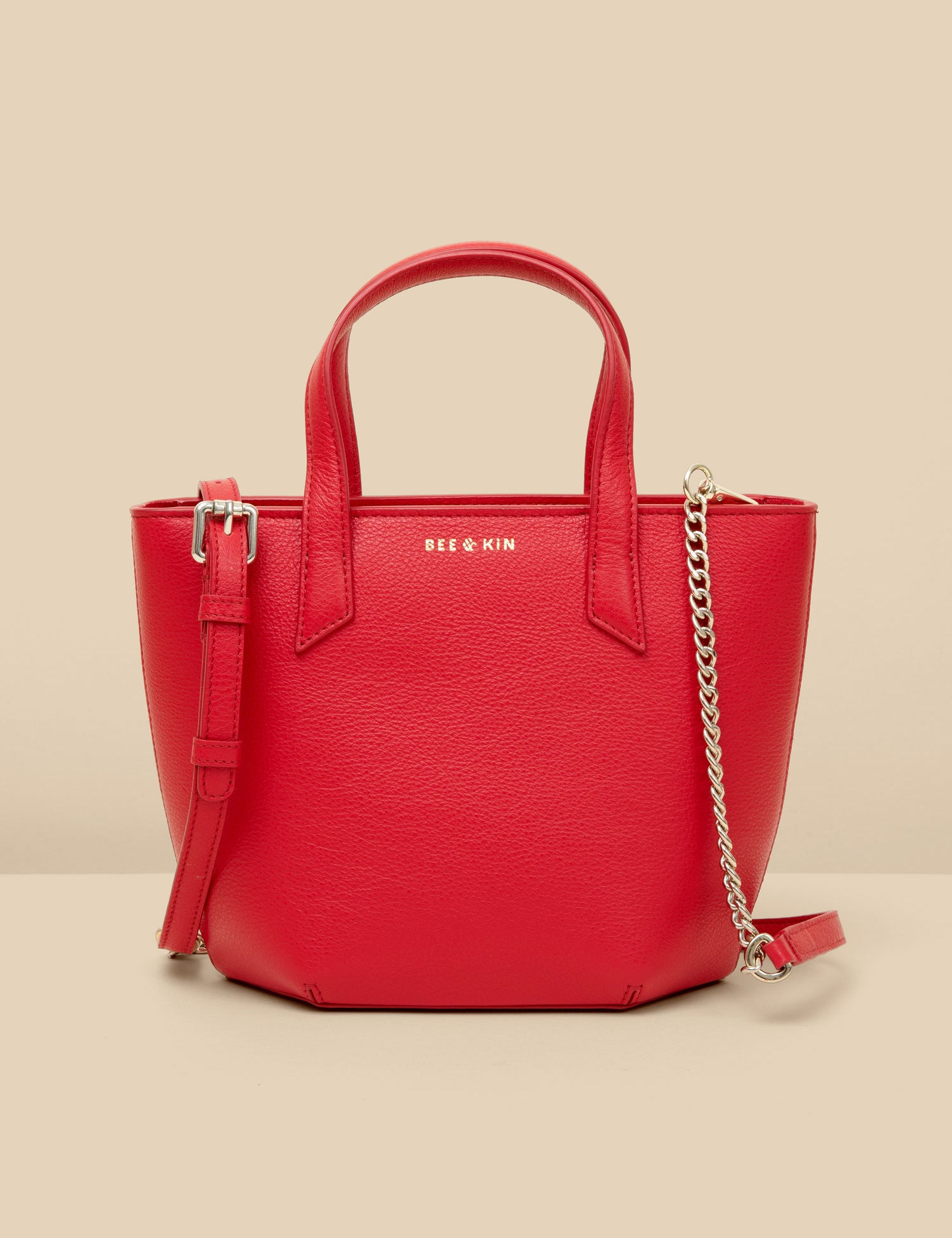 red leather crossbody bag