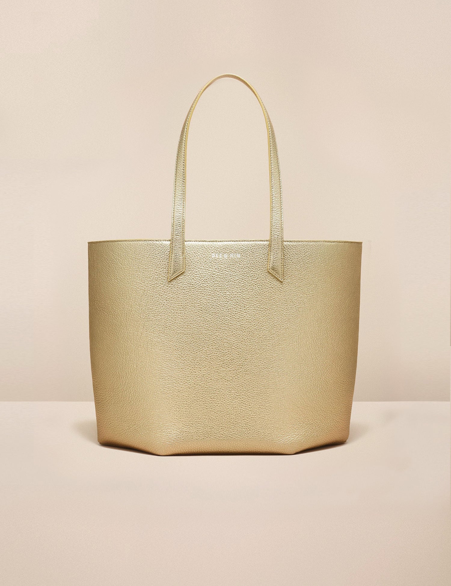 large gold carryall tote