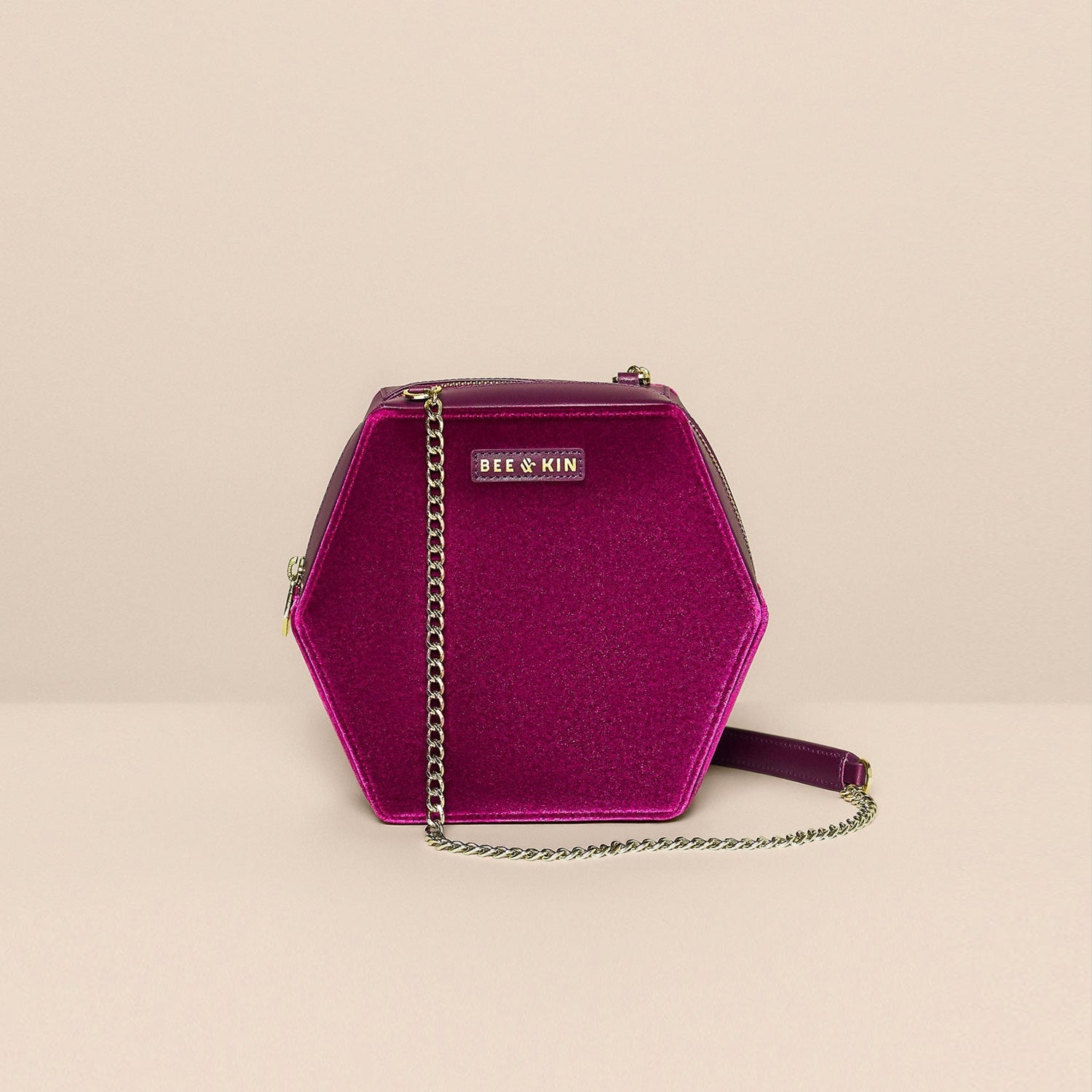 hexagon crossbody bag