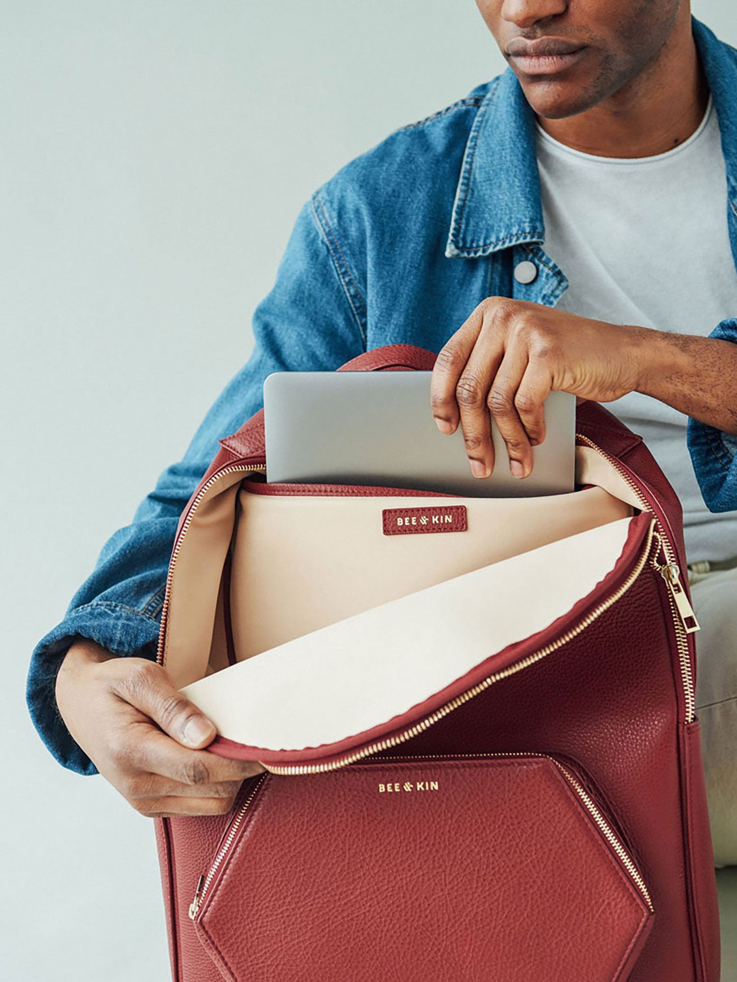 Large Travel Backpack | Luxury Leather Backpack – BEE AND KIN